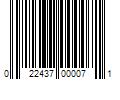 Barcode Image for UPC code 022437000071