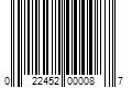 Barcode Image for UPC code 022452000087