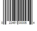 Barcode Image for UPC code 022461000054