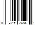 Barcode Image for UPC code 022461000061