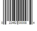 Barcode Image for UPC code 022462000084