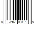 Barcode Image for UPC code 022466000073