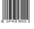 Barcode Image for UPC code 02247485600037