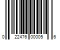 Barcode Image for UPC code 022476000056