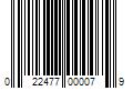 Barcode Image for UPC code 022477000079