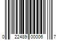 Barcode Image for UPC code 022489000067