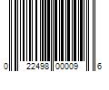 Barcode Image for UPC code 022498000096