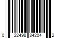 Barcode Image for UPC code 022498342042