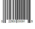 Barcode Image for UPC code 022500000915