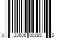 Barcode Image for UPC code 022506002852