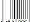 Barcode Image for UPC code 0225113000000