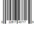 Barcode Image for UPC code 022517437179