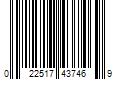 Barcode Image for UPC code 022517437469