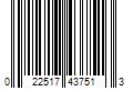 Barcode Image for UPC code 022517437513