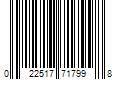 Barcode Image for UPC code 022517717998