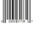 Barcode Image for UPC code 022532317357