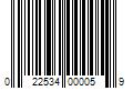 Barcode Image for UPC code 022534000059