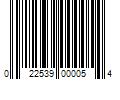 Barcode Image for UPC code 022539000054