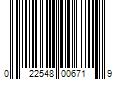 Barcode Image for UPC code 022548006719