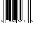 Barcode Image for UPC code 022548040119