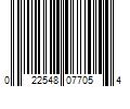 Barcode Image for UPC code 022548077054