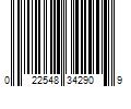 Barcode Image for UPC code 022548342909