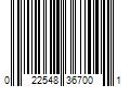 Barcode Image for UPC code 022548367001