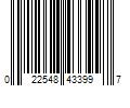 Barcode Image for UPC code 022548433997