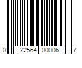 Barcode Image for UPC code 022564000067