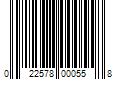 Barcode Image for UPC code 022578000558