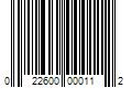 Barcode Image for UPC code 022600000112