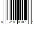 Barcode Image for UPC code 022600000471