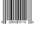 Barcode Image for UPC code 022600001188