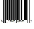 Barcode Image for UPC code 022600029502