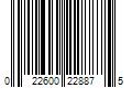 Barcode Image for UPC code 022600228875