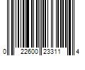 Barcode Image for UPC code 022600233114