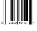 Barcode Image for UPC code 022600601104