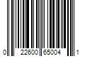 Barcode Image for UPC code 022600650041