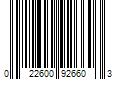 Barcode Image for UPC code 022600926603