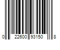 Barcode Image for UPC code 022600931508