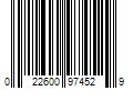 Barcode Image for UPC code 022600974529