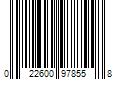 Barcode Image for UPC code 022600978558