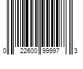 Barcode Image for UPC code 022600999973