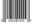 Barcode Image for UPC code 022602000097