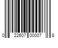 Barcode Image for UPC code 022607000078