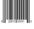 Barcode Image for UPC code 022610000010