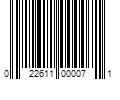 Barcode Image for UPC code 022611000071