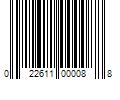 Barcode Image for UPC code 022611000088