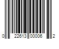 Barcode Image for UPC code 022613000062