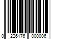 Barcode Image for UPC code 0226176000006